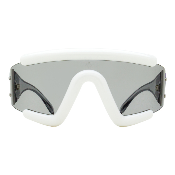 Moncler Lancer Shield Sunglasses ML0253 21A White 0mm - Picture 2 of 3